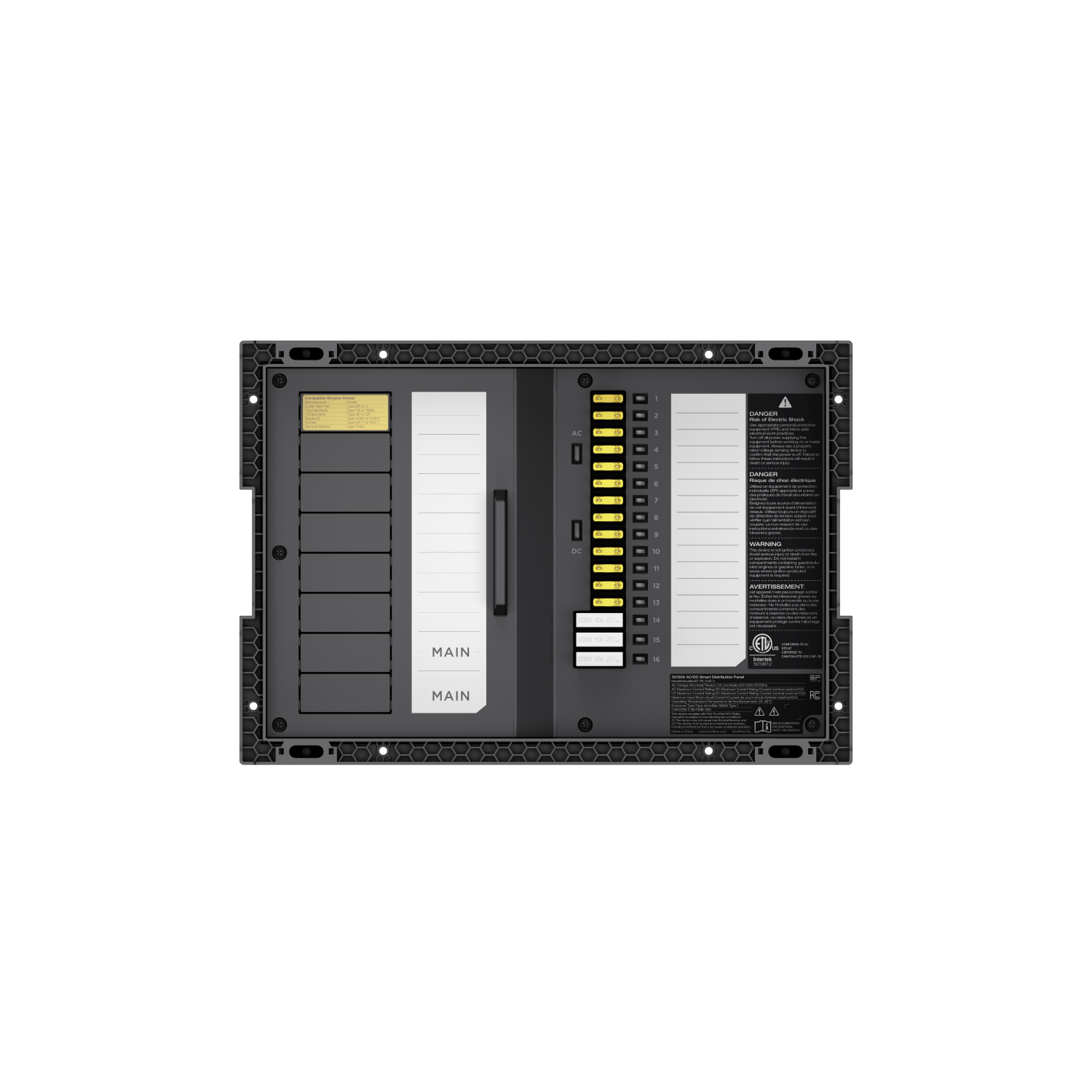 Load image into Gallery viewer, EcoFlow 30/50A AC/DC Smart Distribution Panel 30/50A AC/DC Smart Distribution Panel