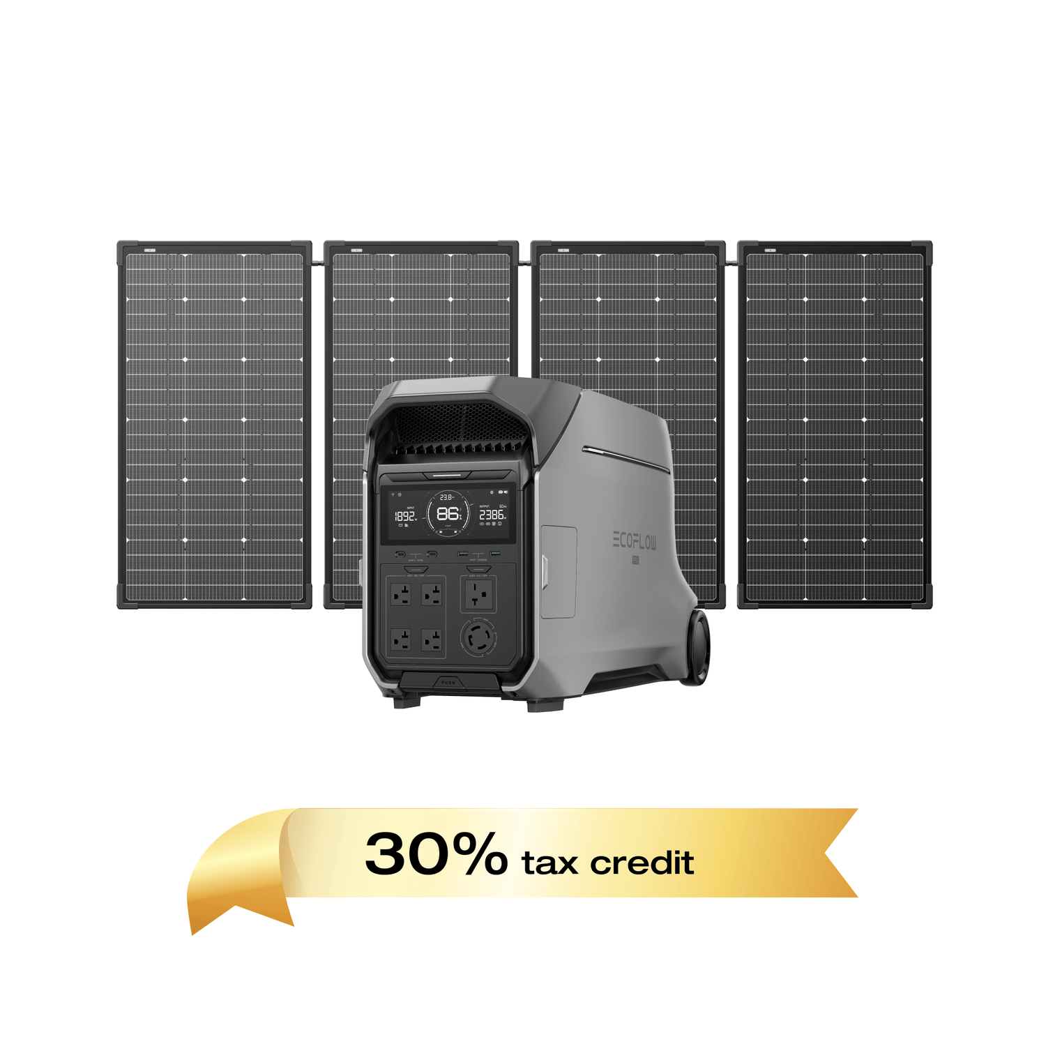 Load image into Gallery viewer, EcoFlow DP3 DELTA Pro 3 + 500W Solar Kit EcoFlow DELTA Pro 3 Portable Power Station (UL9540 Certificated)