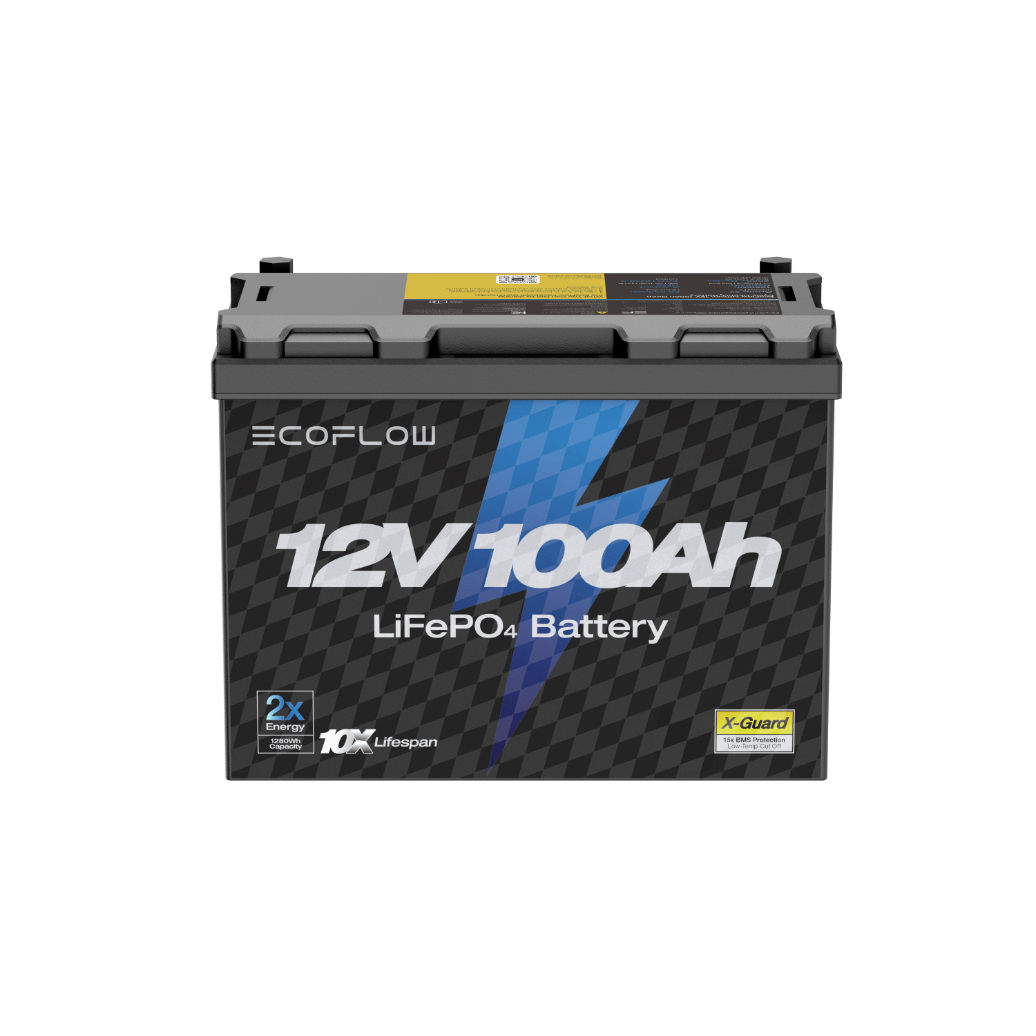 Load image into Gallery viewer, EcoFlow EcoFlow Lithium 12V 100Ah Deep Cycle LiFePO4 Battery EcoFlow Lithium 12V 100Ah Deep Cycle LiFePO4 Battery