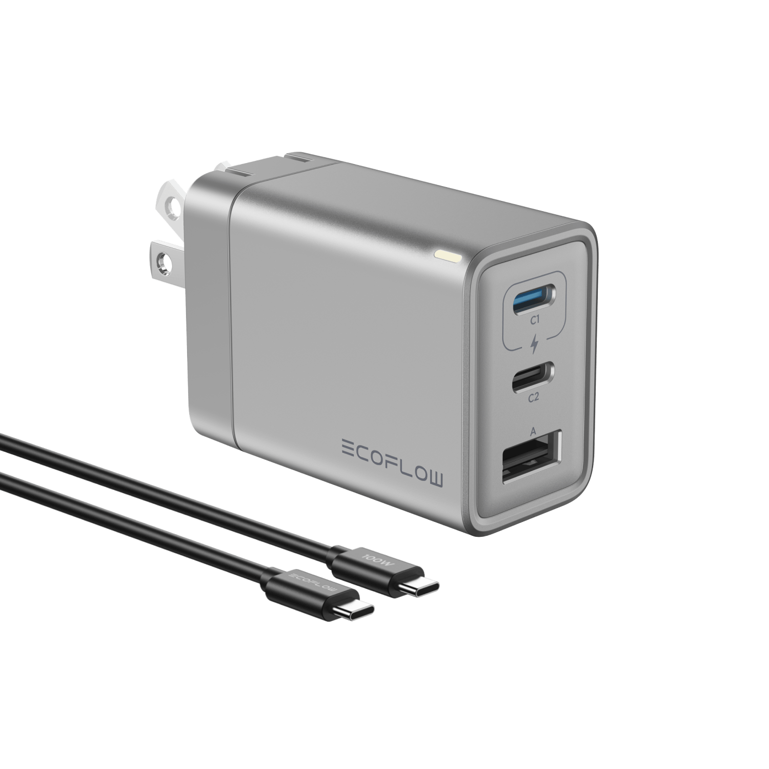 Load image into Gallery viewer, EcoFlow Accessory RAPID 65W GaN Charger with 100W Cable EcoFlow RAPID 65W GaN Charger with 100W Cable