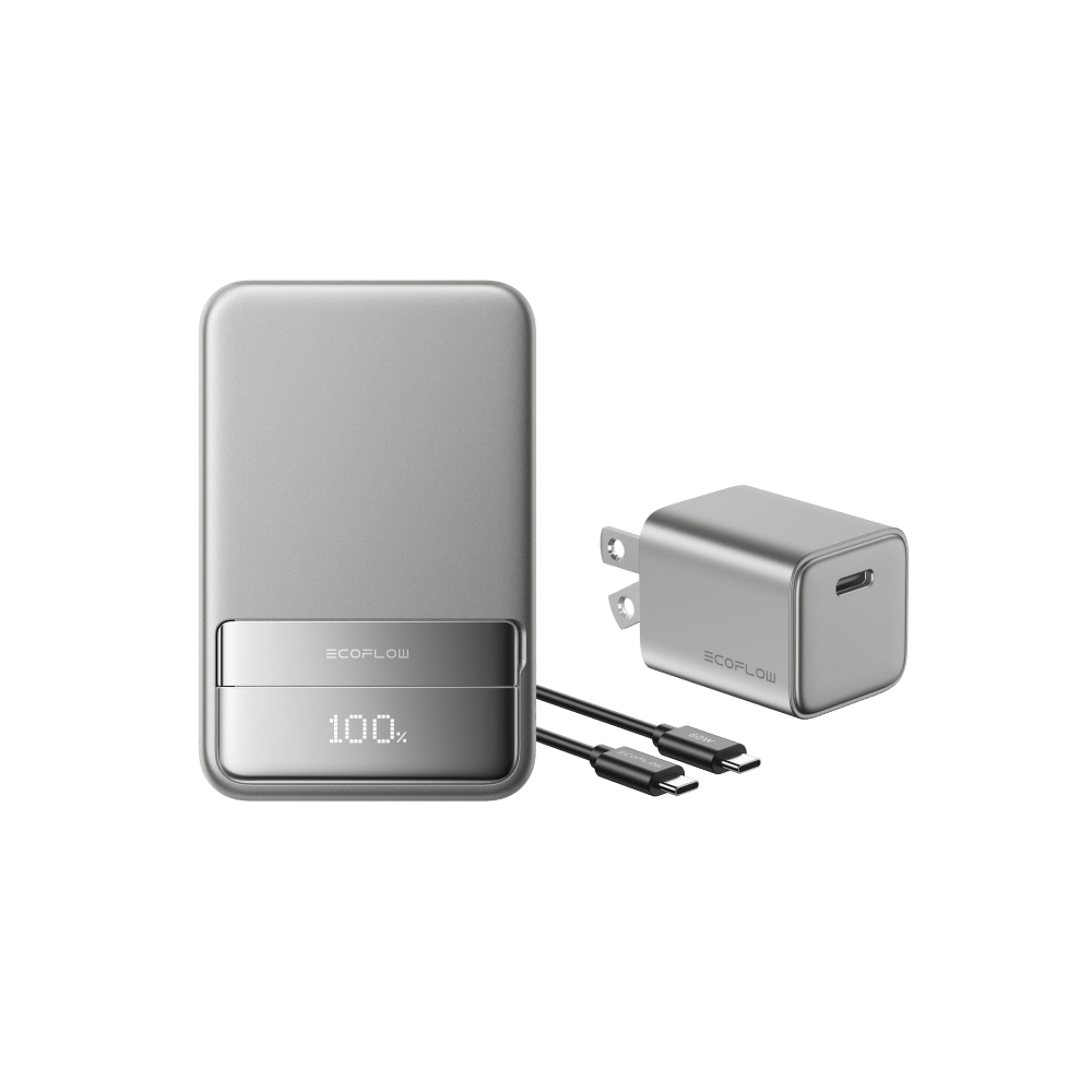Load image into Gallery viewer, EcoFlow Rapid 10000 mAh / Silver / 30W Charger EcoFlow RAPID Magnetic Power Bank (10000mAh)