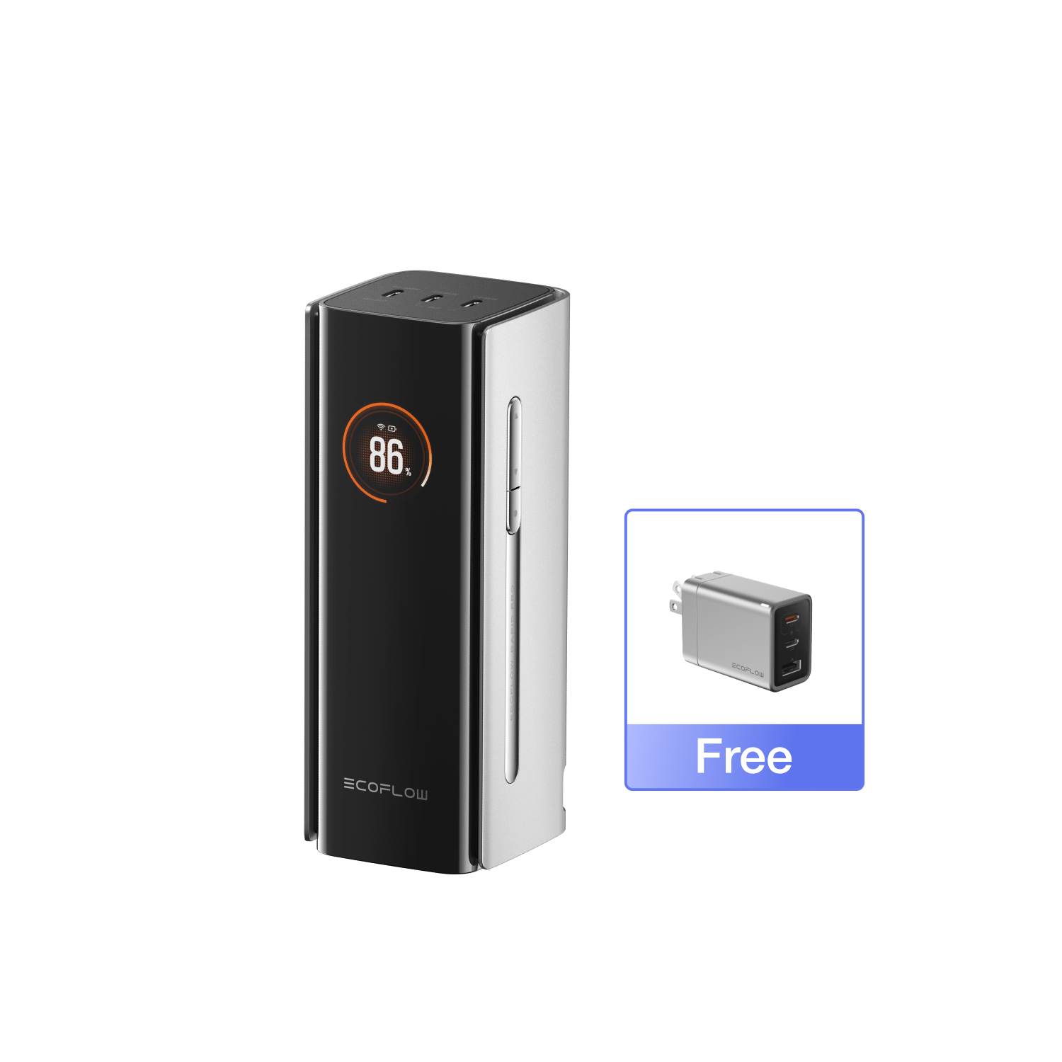 Load image into Gallery viewer, EcoFlow Rapid Pro 20k EcoFlow RAPID Pro Power Bank (20,000mAh, 230W, 100W Built-in Cable) EcoFlow RAPID Pro Power Bank(20,000mAh, 230W, 100W Built-in Cable)