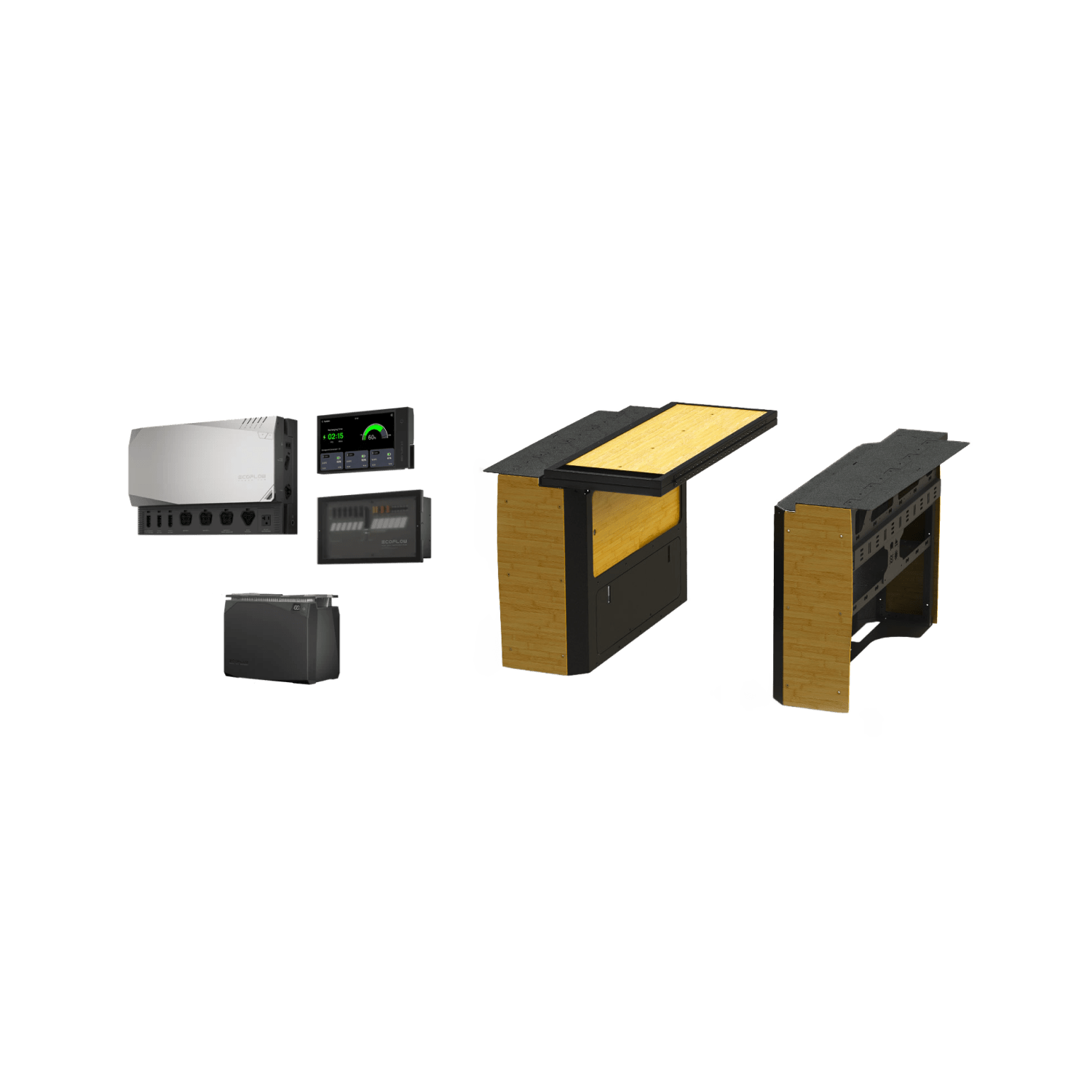 Load image into Gallery viewer, EcoFlow 2kWh Independence Kit + Murphy Bed Independence Kit + Rigwell Nomad Murphy Bed