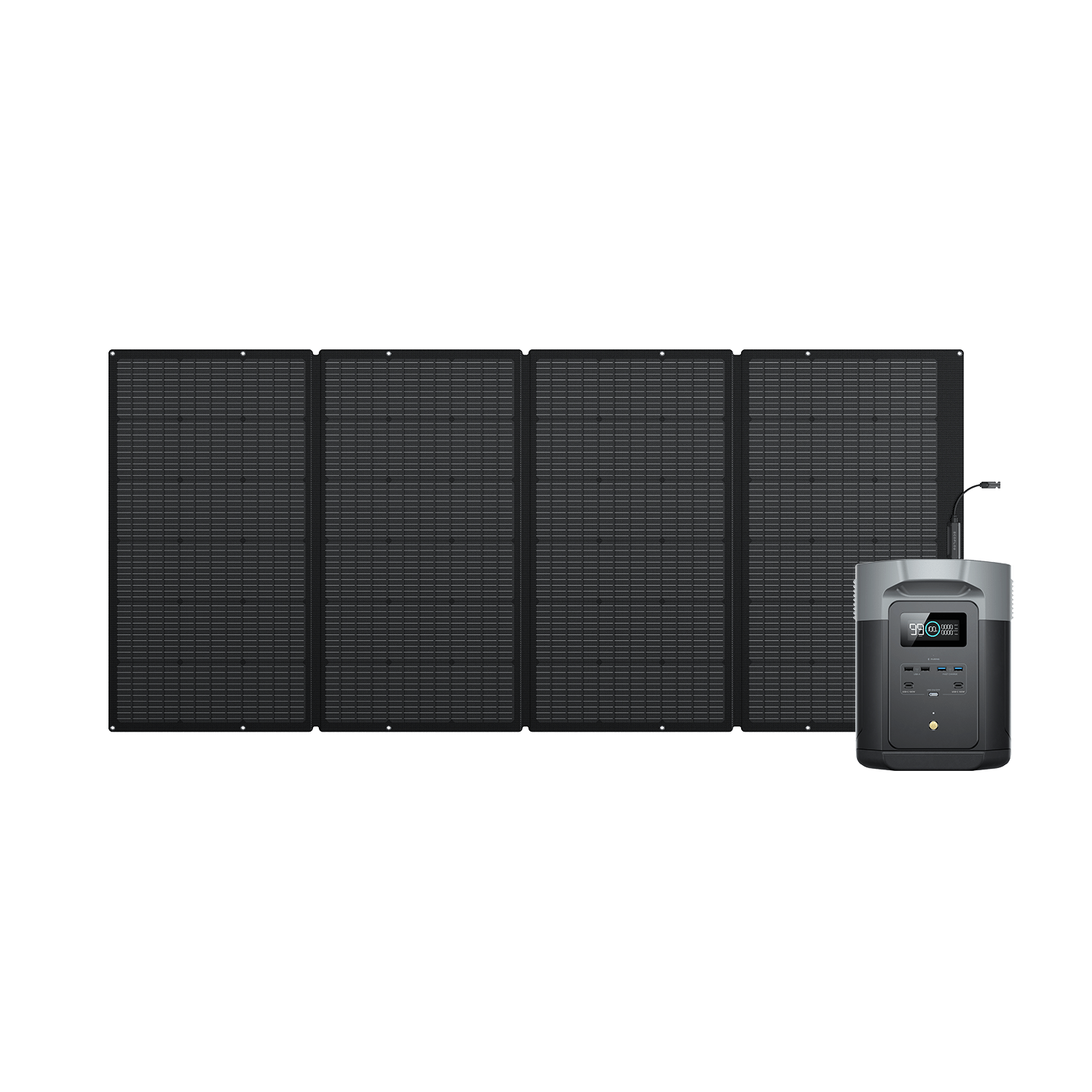 Load image into Gallery viewer, EcoFlow US 1*400W + DELTA 2 Max EcoFlow DELTA 2 Max + 400W Portable Solar Panel