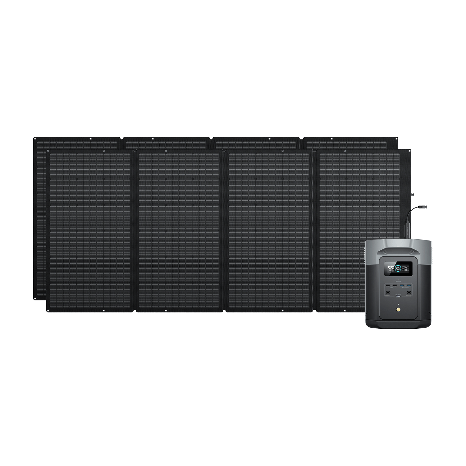 Load image into Gallery viewer, EcoFlow US 2*400W + DELTA 2 Max EcoFlow DELTA 2 Max + 400W Portable Solar Panel