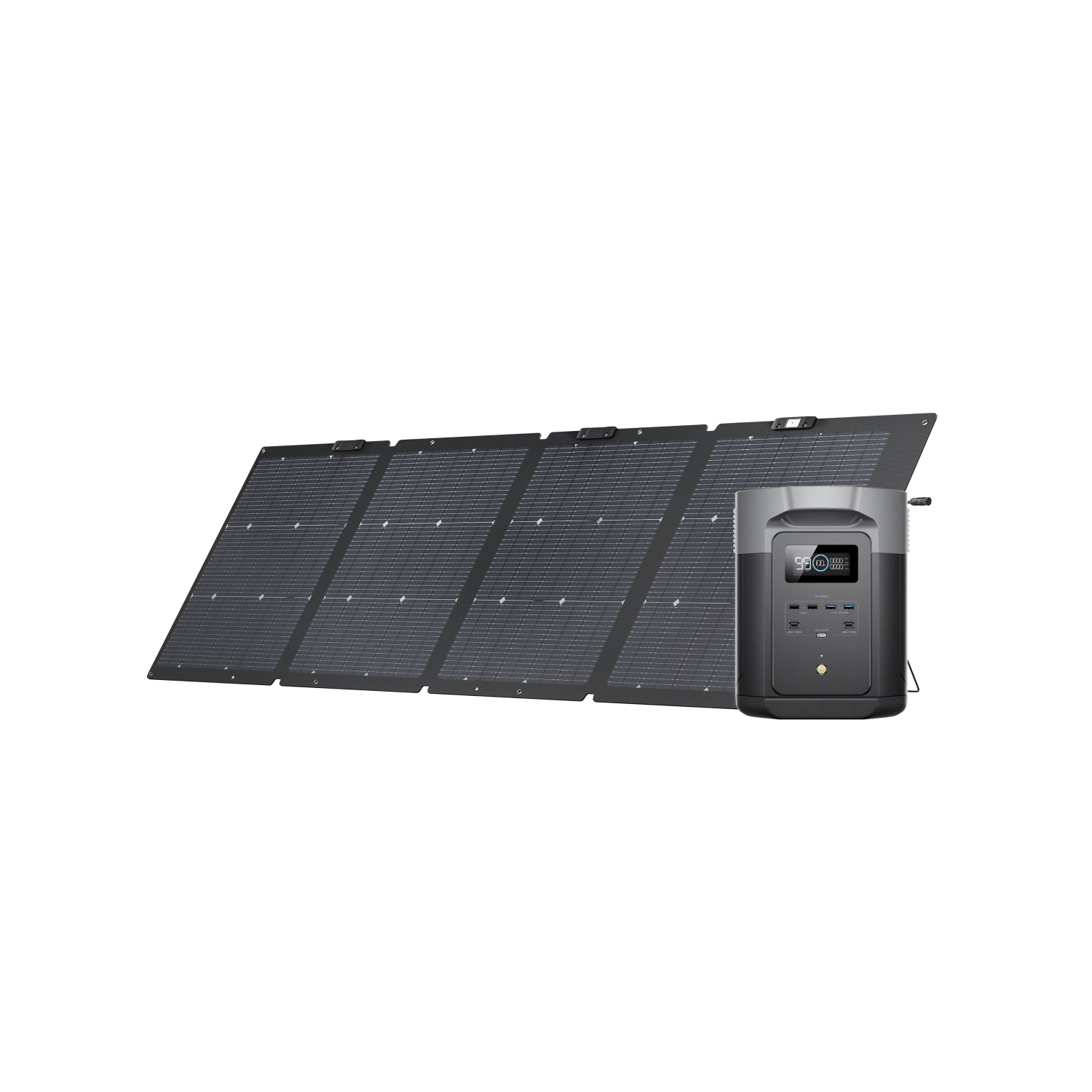 Load image into Gallery viewer, EcoFlow US D2M-bundle 1*220W + DELTA 2 Max EcoFlow DELTA 2 Max Solar Generator (PV220W)