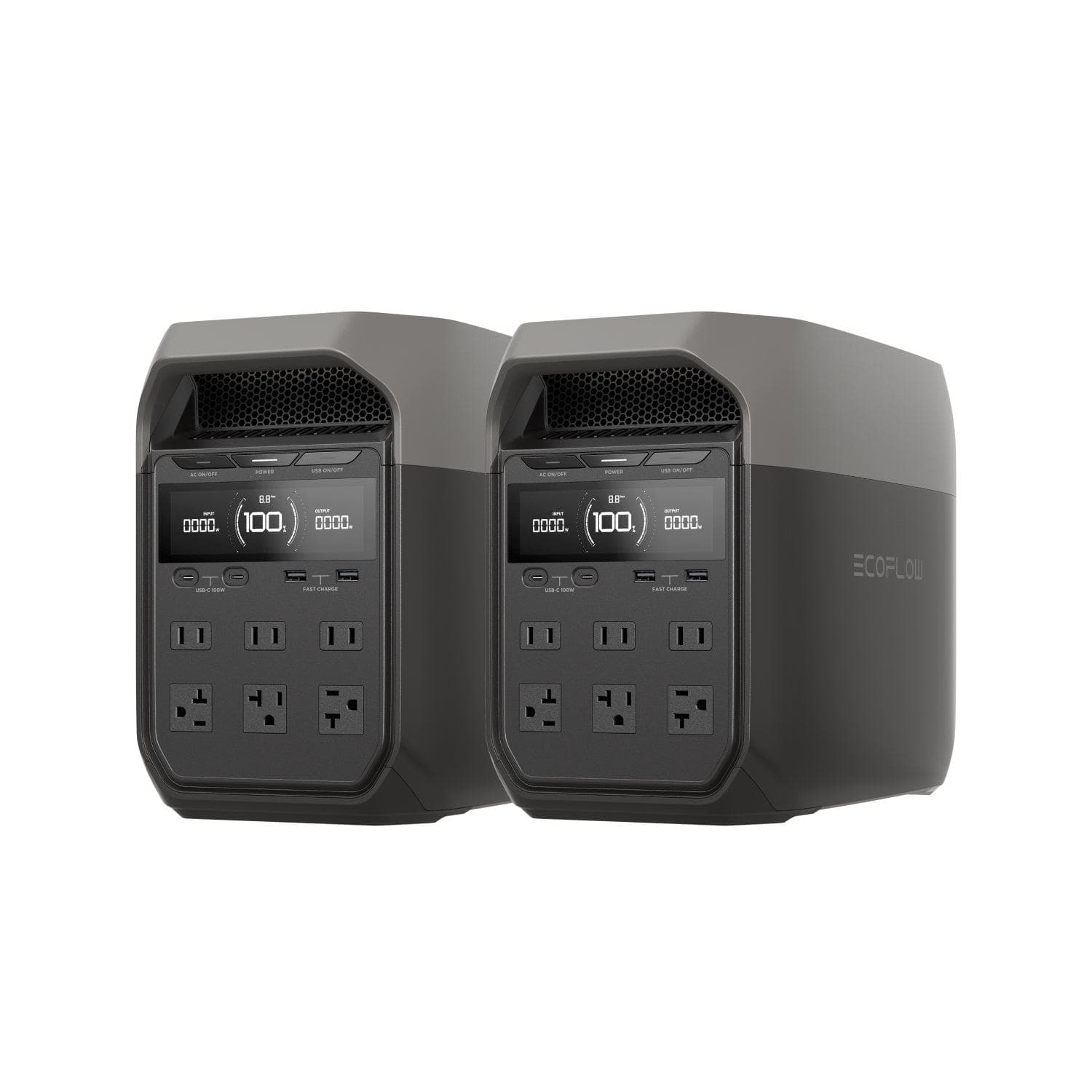 Load image into Gallery viewer, EcoFlow US Standalone (Members-only) 2 x DELTA 3 EcoFlow DELTA 3 Portable Power Station