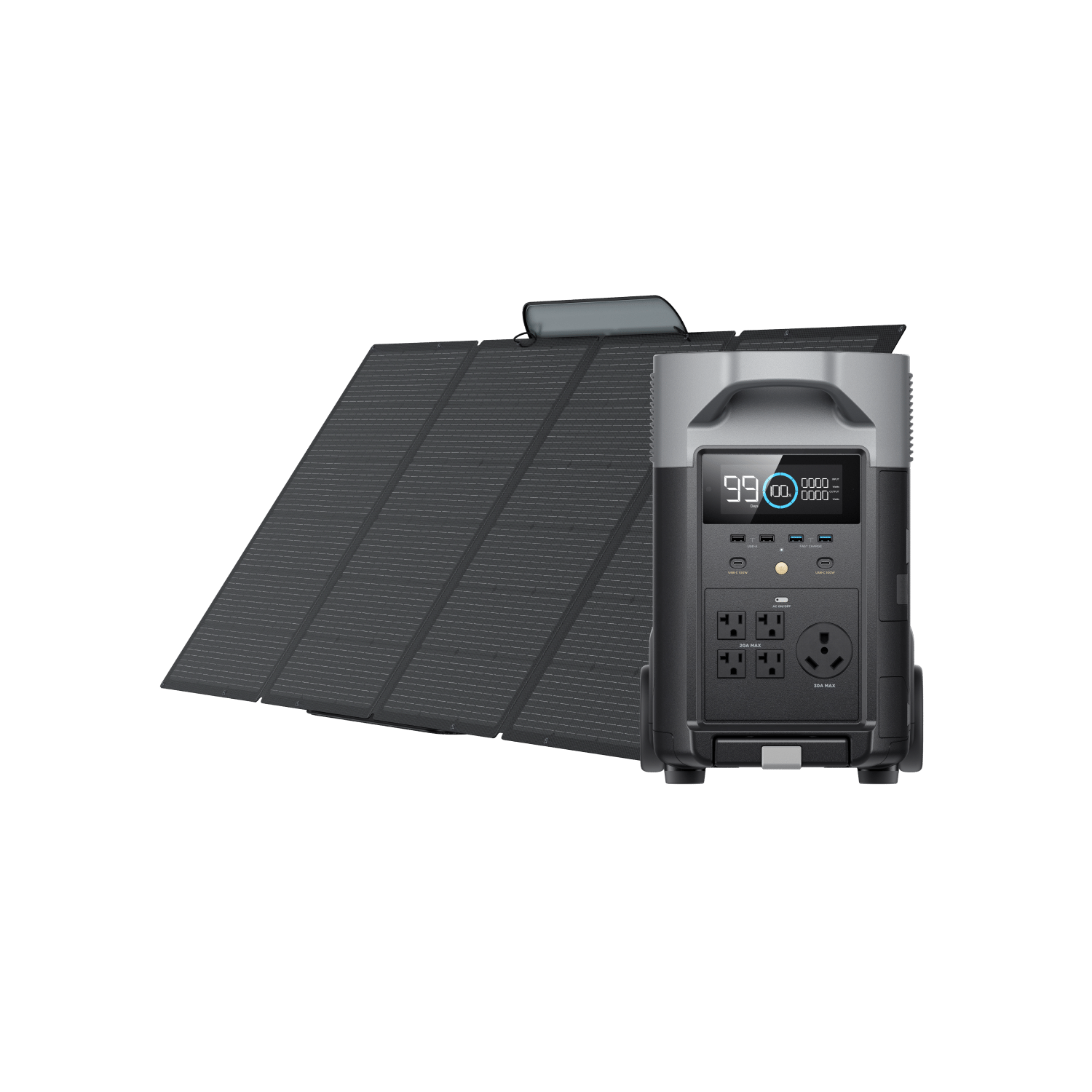 Load image into Gallery viewer, EcoFlow US Bundle EcoFlow DELTA Pro Solar Generator (PV400W)