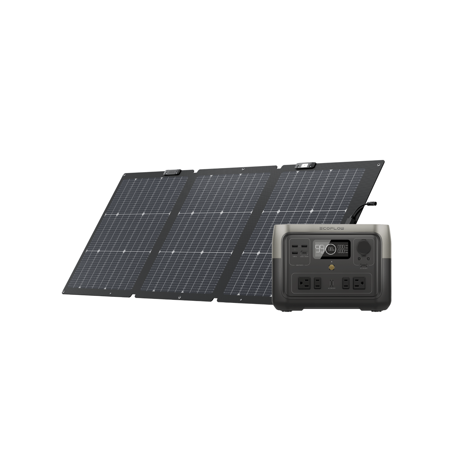 Load image into Gallery viewer, EcoFlow US Standalone RIVER 2 Max + 160W EcoFlow RIVER 2 Max Portable Power Station