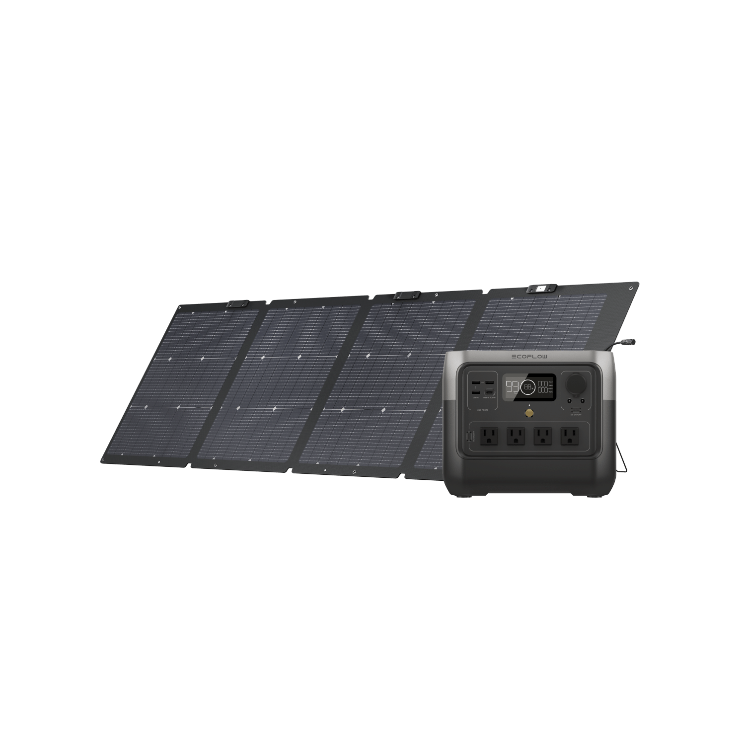 Load image into Gallery viewer, EcoFlow US Bundle EcoFlow RIVER 2 Pro Solar Generator (PV220W)