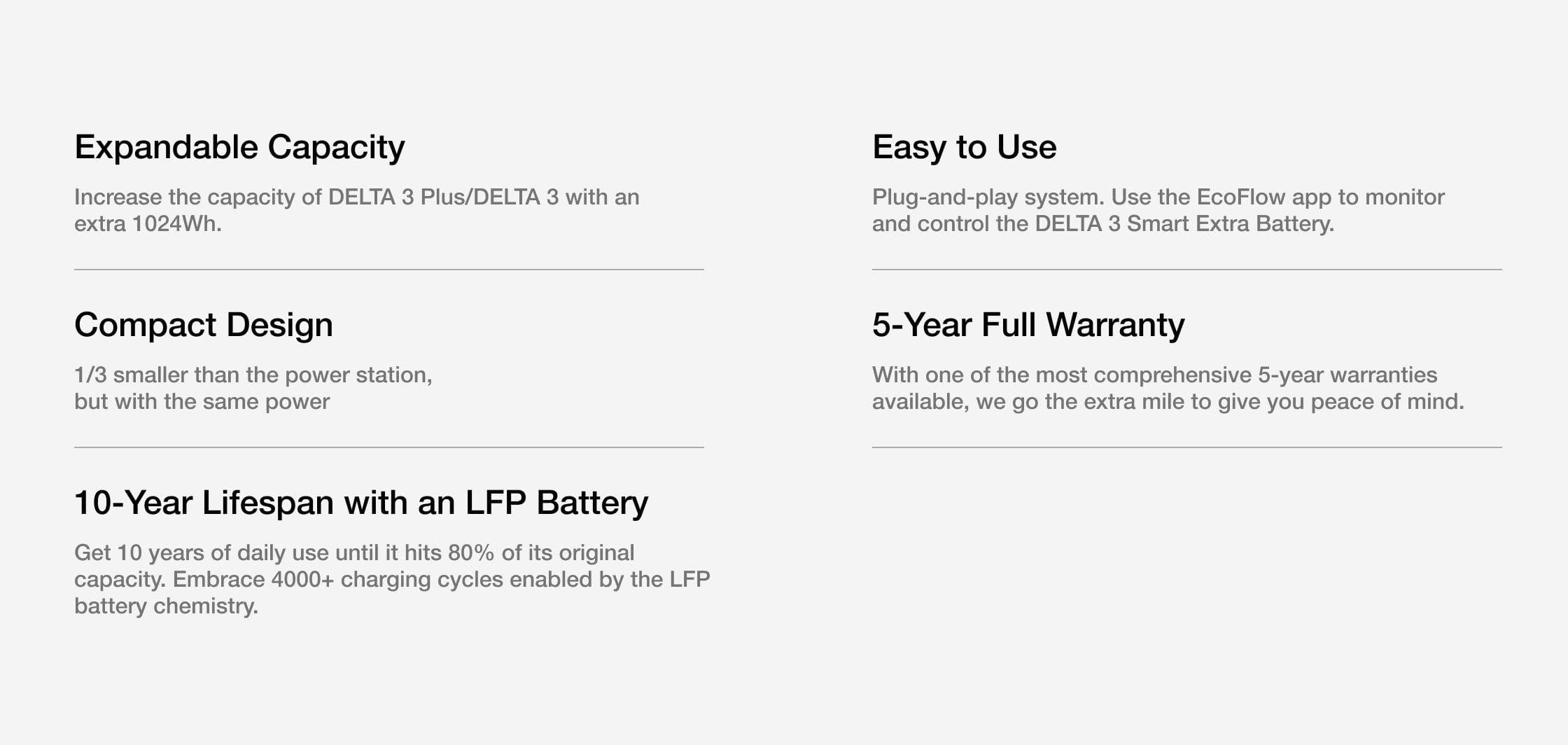 EcoFlow DELTA 3 Smart Extra Battery