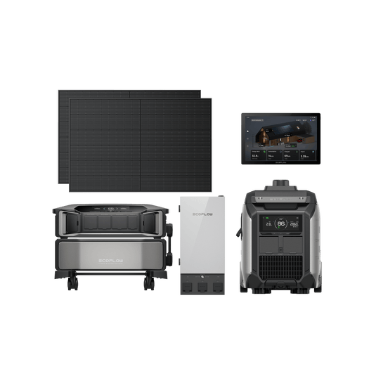 EcoFlow EcoFlow DELTA Pro Ultra + 2 × 400W Rigid Solar Panels + Smart Home Panel 2 + Smart Generator 4000 + PowerInsight Monitor EcoFlow DELTA Pro Ultra Intelligent Kit