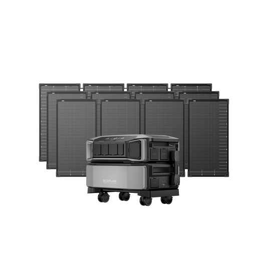 EcoFlow EcoFlow DELTA Pro Ultra + 125W Portable Solar Panels (1 × Inverter + 1 × Battery + 12 × Solar Panels) EcoFlow DELTA Pro Ultra Solar Generator