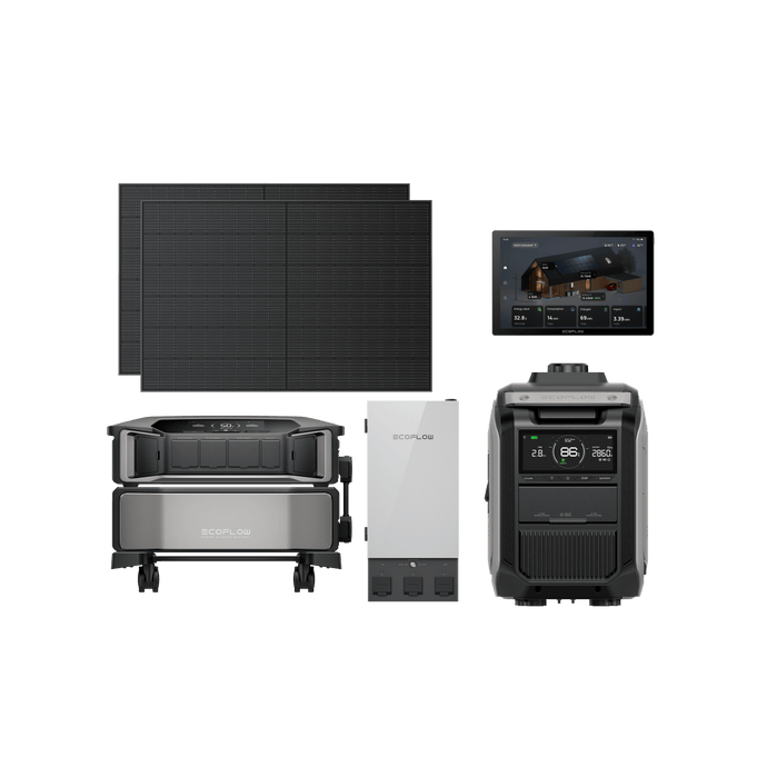 EcoFlow DPU-BUNDLE EcoFlow DELTA Pro Ultra + 2 × 400W Rigid Solar Panels + Smart Home Panel 2 + Smart Generator 4000 + PowerInsight Monitor EcoFlow DELTA Pro Ultra Unlimited Backup Kit