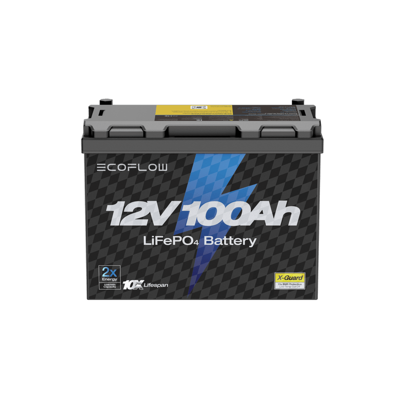 Load image into Gallery viewer, EcoFlow EcoFlow Lithium 12V 100Ah Deep Cycle LiFePO4 Battery EcoFlow Lithium 12V 100Ah Deep Cycle LiFePO4 Battery
