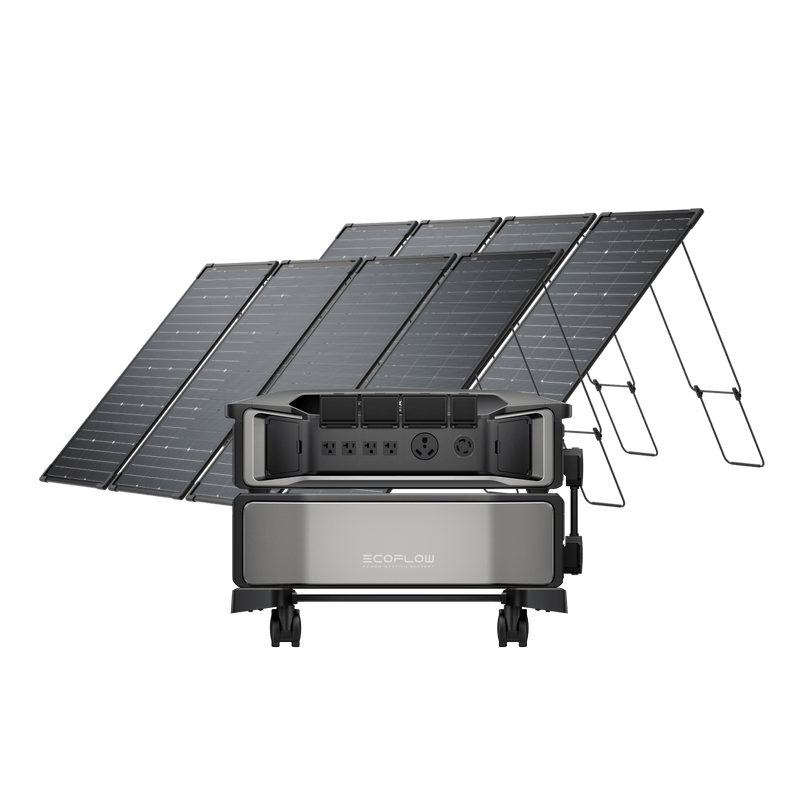 Load image into Gallery viewer, EcoFlow US Solar Panels DELTA PRO Ultra + 125W x 4 Bifacial Modular Solar Panel x 2 sets EcoFlow 125W Bifacial Modular Solar Panel (500W, 4-piece kit)
