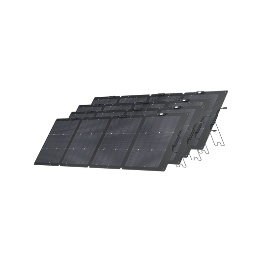 EcoFlow US Solar Panels 220W Portable Solar Panel x 4 EcoFlow 220W Bifacial Portable Solar Panel Bundle