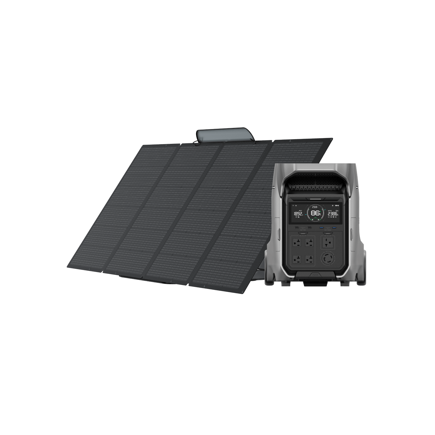 Load image into Gallery viewer, EcoFlow US Solar Panels DELTA Pro 3 + 400W Portable Solar Panel EcoFlow 400W Portable Solar Panel
