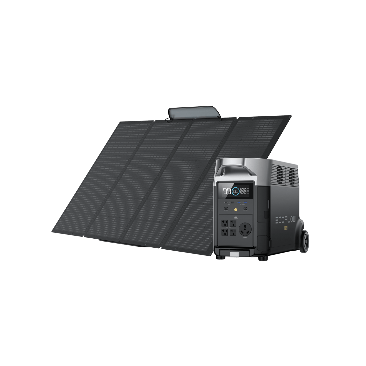 Load image into Gallery viewer, EcoFlow US Solar Panels DELTA Pro + 400W Portable Solar Panel EcoFlow 400W Portable Solar Panel
