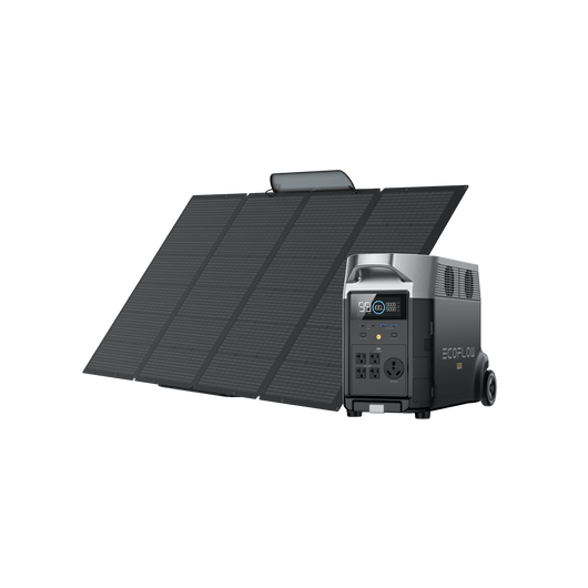 EcoFlow US Solar Panels DELTA Pro + 400W Portable Solar Panel EcoFlow 400W Portable Solar Panel