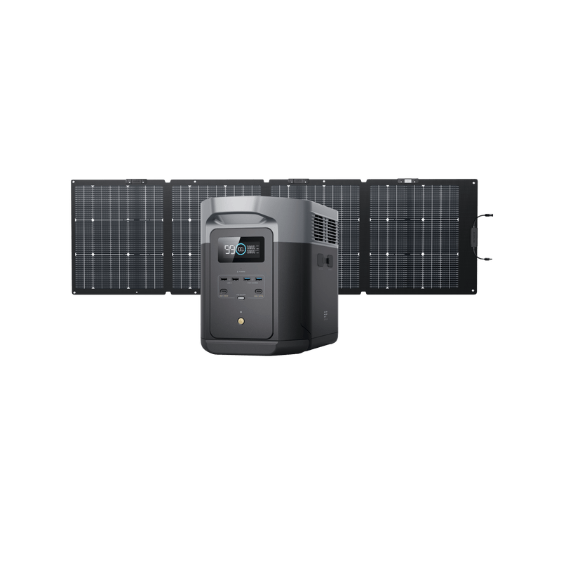 Load image into Gallery viewer, EcoFlow US 1*160W + DELTA 2 Max EcoFlow DELTA 2 Max Solar Generator (PV160W)
