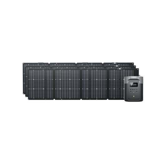 EcoFlow US 2*220W + DELTA 2 Max EcoFlow DELTA 2 Max Solar Generator (PV220W)