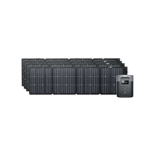 EcoFlow US 4*220W + DELTA 2 Max EcoFlow DELTA 2 Max Solar Generator (PV220W)