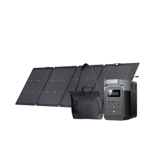 EcoFlow US Bundle EcoFlow DELTA 2 +220W Portable Solar Panel +EcoFlow DELTA 2 Waterproof Bag EcoFlow DELTA 2 Portable Power Station + 220W Portable Solar Panel + DELTA 2 Fashion Waterproof Bag