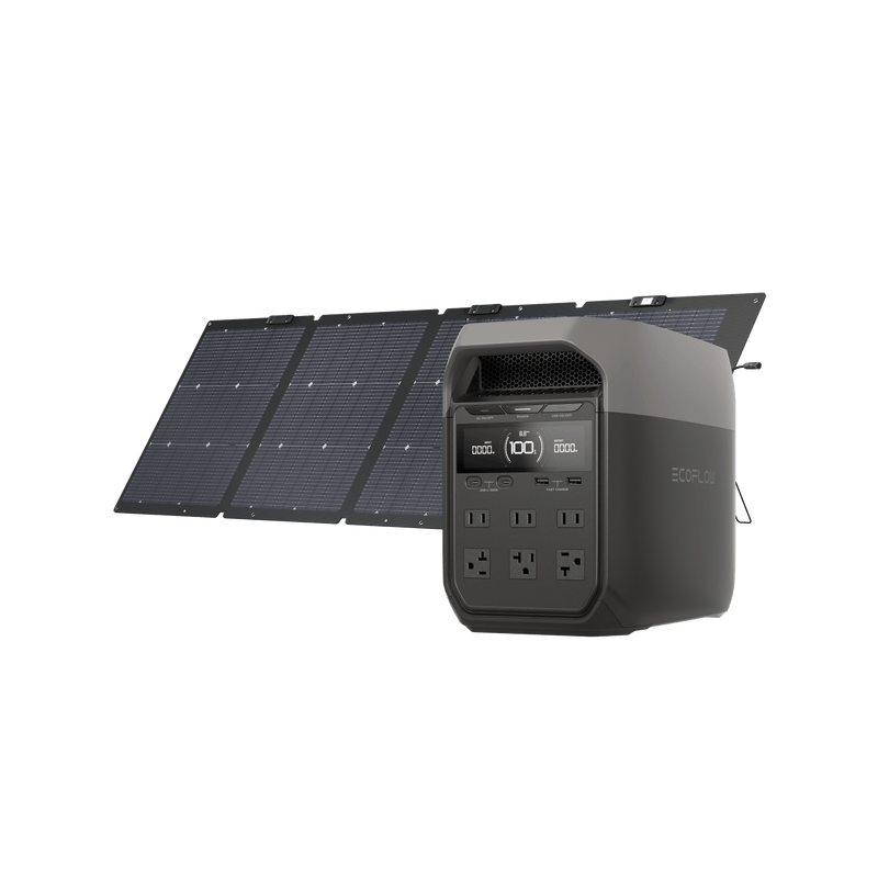 Load image into Gallery viewer, EcoFlow US Standalone DELTA 3 1500 + 220W Portable Solar Panel EcoFlow DELTA 3 1500 Solar Generator
