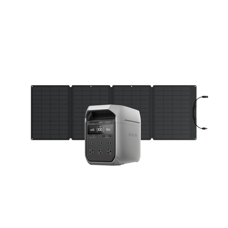 Load image into Gallery viewer, EcoFlow US Bundle DELTA 3 Plus + 110W Solar Panel EcoFlow DELTA 3 Series Solar Generator (PV110W)
