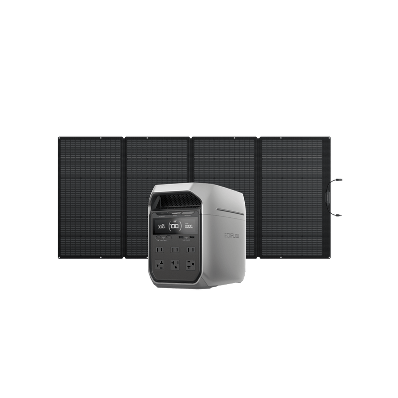 Load image into Gallery viewer, EcoFlow US Bundle DELTA 3 Plus + 400W Solar Panel EcoFlow DELTA 3 Series Solar Generator (PV400W)
