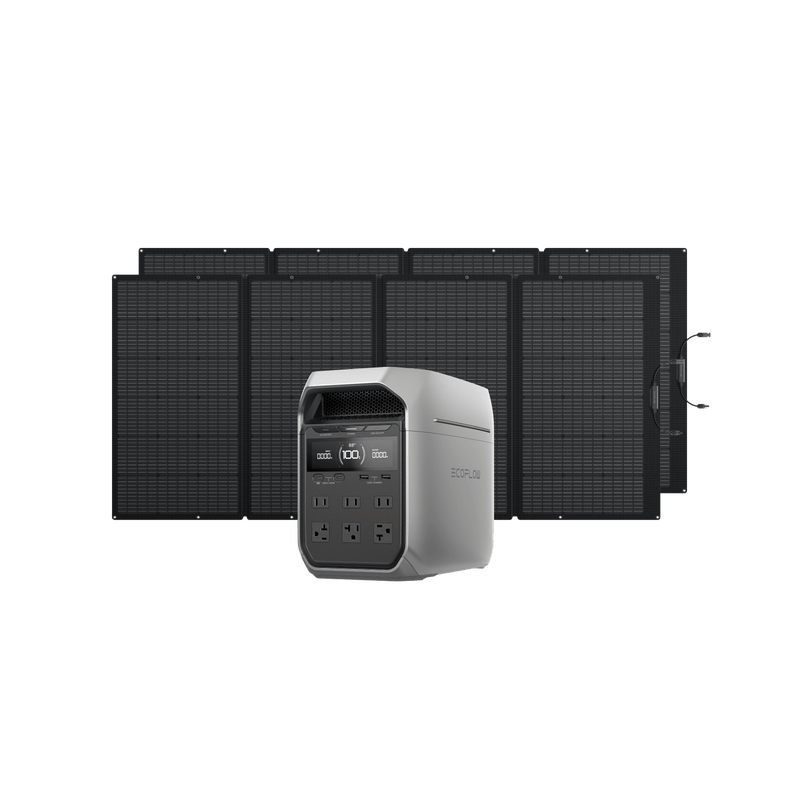 Load image into Gallery viewer, EcoFlow US Bundle DELTA 3 Plus + 400W Solar Panel x 2 EcoFlow DELTA 3 Series Solar Generator (PV400W)
