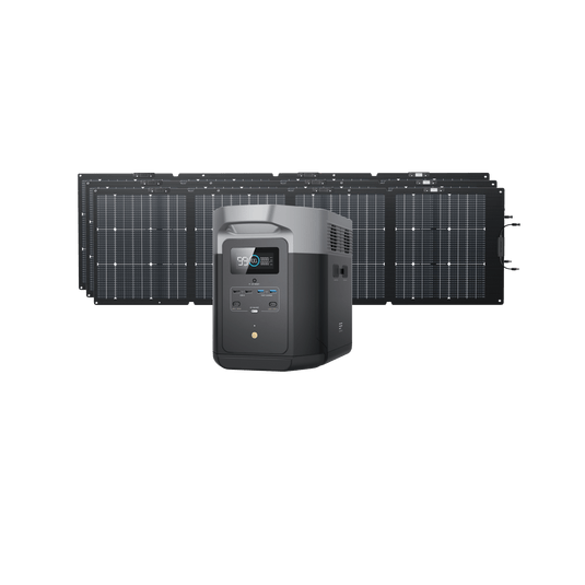 EcoFlow US Bundle DELTA Max (1600) / 3*160W EcoFlow DELTA Max Solar Generator (PV160W)