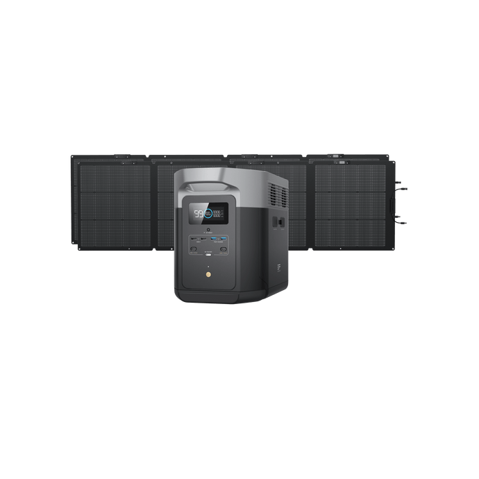 EcoFlow US Bundle DELTA Max (2000) / 2*220W EcoFlow DELTA Max Solar Generator (PV220W)