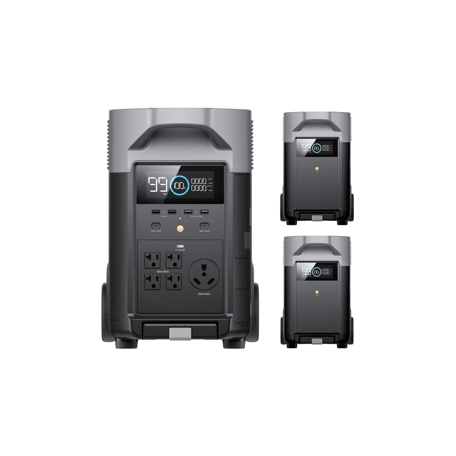 Load image into Gallery viewer, EcoFlow US Bundle DELTA Pro + 2*DELTA Pro Smart Extra Battery EcoFlow DELTA Pro + EcoFlow DELTA Pro Smart Extra Battery
