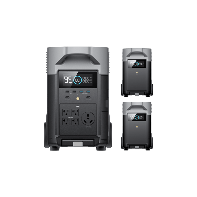 EcoFlow US Bundle DELTA Pro + 2*DELTA Pro Smart Extra Battery EcoFlow DELTA Pro + EcoFlow DELTA Pro Smart Extra Battery