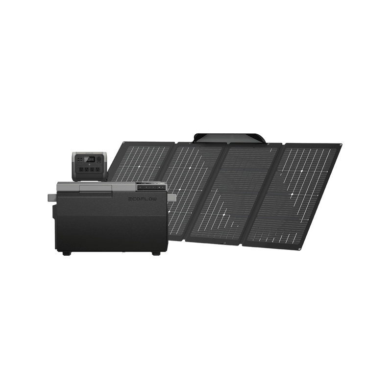 Load image into Gallery viewer, EcoFlow US 220W Portable Solar Panel * 1 EcoFlow GLACIER Portable Refrigerator + RIVER 2 Pro Portable Power Station
