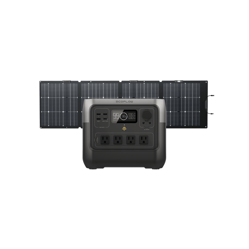 Load image into Gallery viewer, EcoFlow US Standalone RIVER 2 Pro 700 + 220W Portable Solar Panel EcoFlow RIVER 2 Pro 700 Portable Power Station
