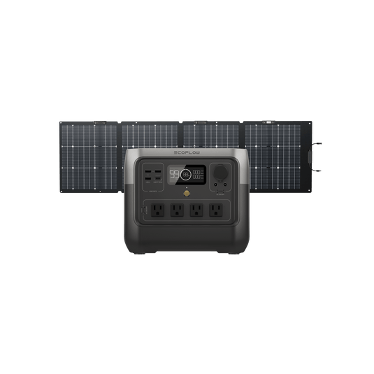 EcoFlow US Standalone RIVER 2 Pro 700 + 220W Portable Solar Panel EcoFlow RIVER 2 Pro 700 Portable Power Station