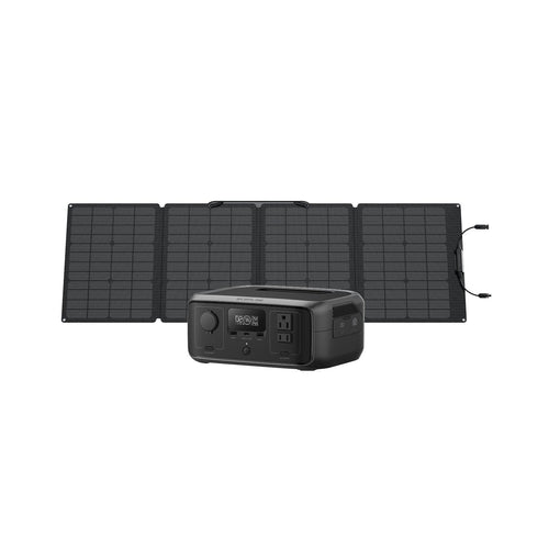 EcoFlow US R3 RIVER 3 + 110W Solar Panel EcoFlow RIVER 3 Portable Power Station