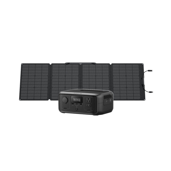 EcoFlow US R3 RIVER 3 + 110W Solar Panel EcoFlow RIVER 3 Portable Power Station