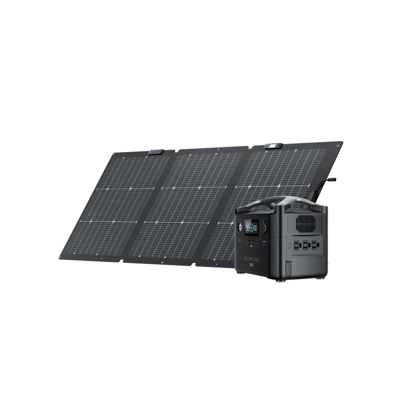 Load image into Gallery viewer, EcoFlow US Bundle 1*160W + RIVER Pro EcoFlow RIVER Pro Solar Generator (PV160W)
